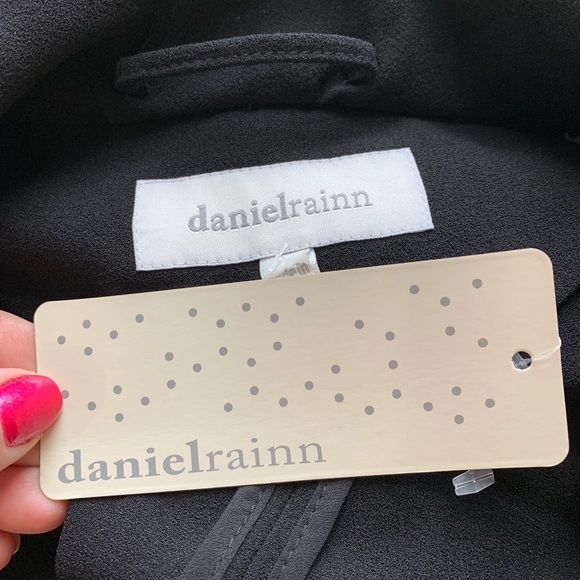 Daniel Rainn Black Open Front Vest Size S New - Picture 4 of 7